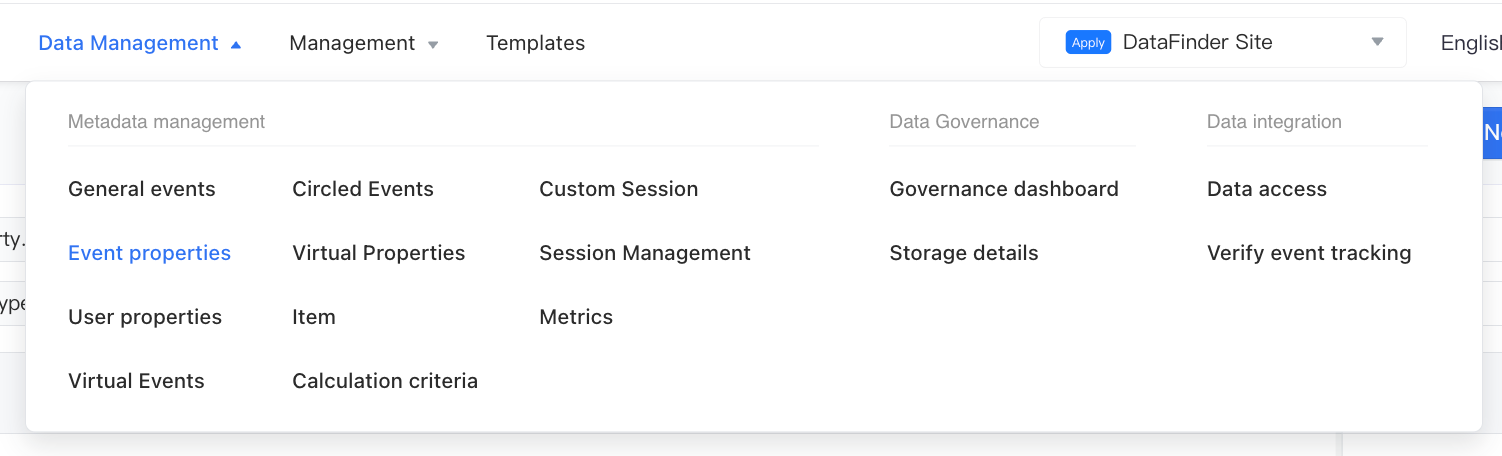 Byteplus Event Design Event Properties--BytePlus DataFinder-Byteplus