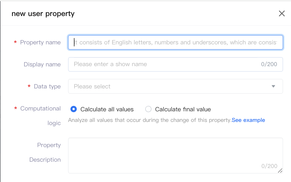 User Properties--BytePlus DataFinder-Byteplus