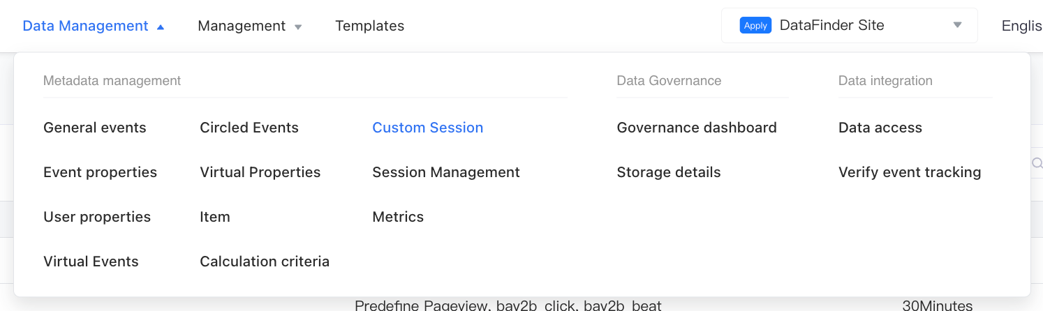 Custom Session--BytePlus DataFinder-Byteplus